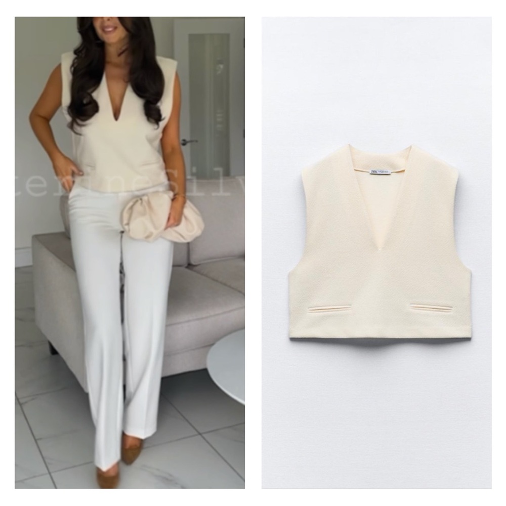 NWT Zara rustic vest top